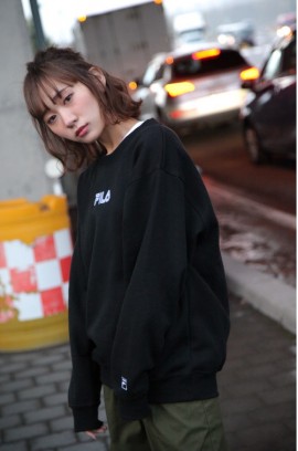 FILA Logo Sweat Shirt - Black